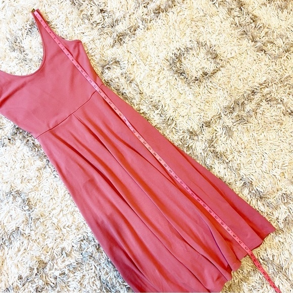 Leith | Women’s Maeve Pink Rayon/Spandex Blend Midi Length Dress Small - Picture 7 of 7